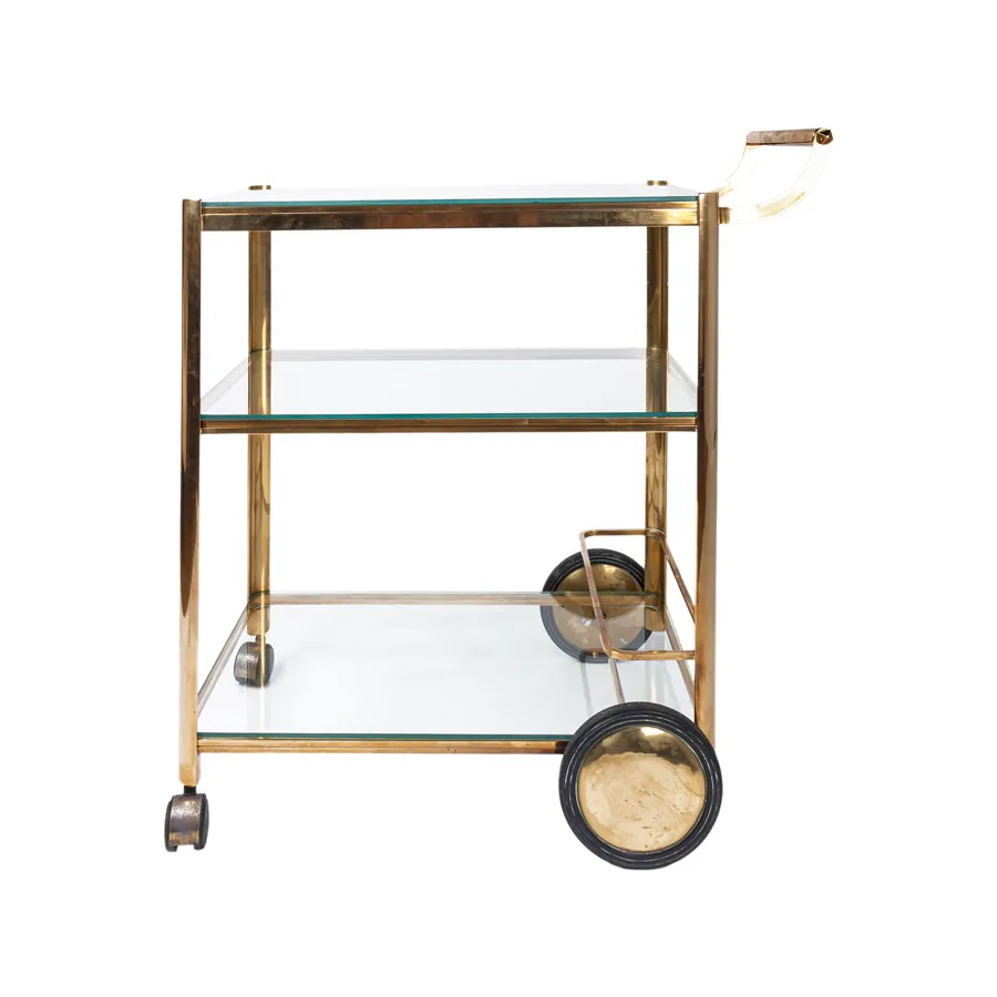 Bass Bar Cart by Jaques Quinet for Maison Malabert, 1970