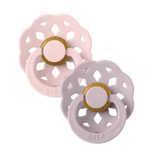 BIBS Pacifiers / Dummies Boheme 2 Pack Blossom / Dusky Lilac - Natural Rubber Latex