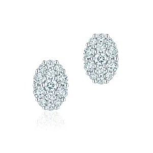 Birks Starry Small Oval Diamond Stud Earrings