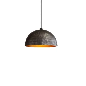 Black Hammered Ceiling Light - Pendant Light, Hanging Lamp, Light Fixture