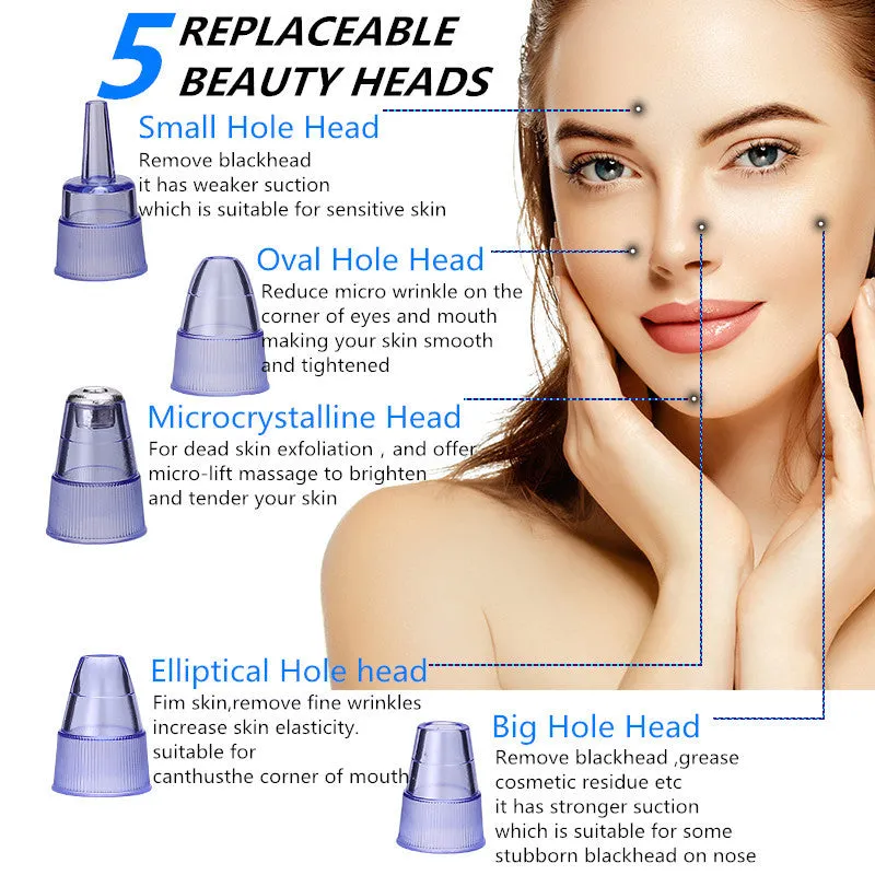 Blackhead Remover Instrument Black Dot Remover Acne Vacuum Suction.