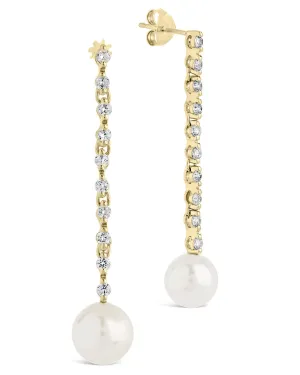 Blake Pearl Drop Stud Earrings