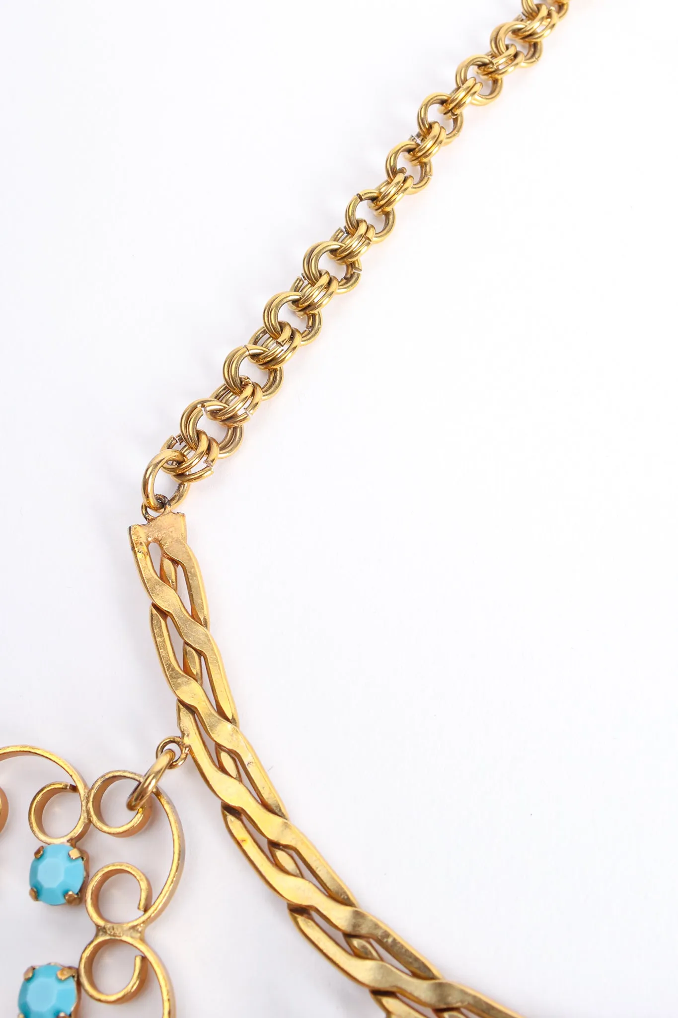 Blossom Scroll Bib Necklace