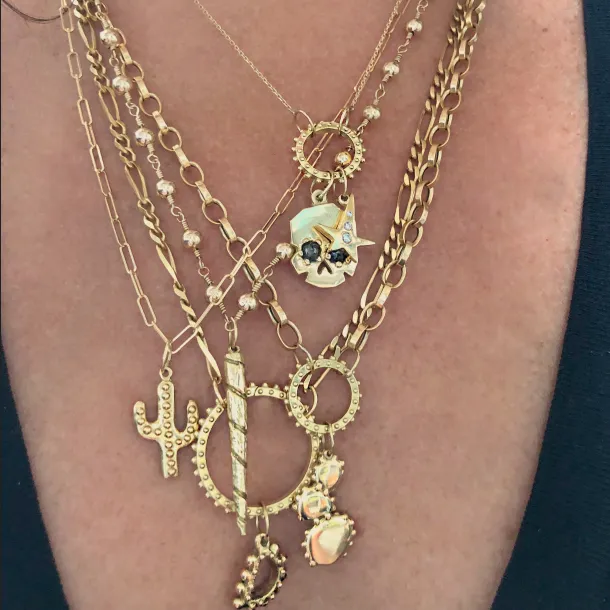 BOHEME BEBE GOLD RECTANGLE LINK CHAIN rts