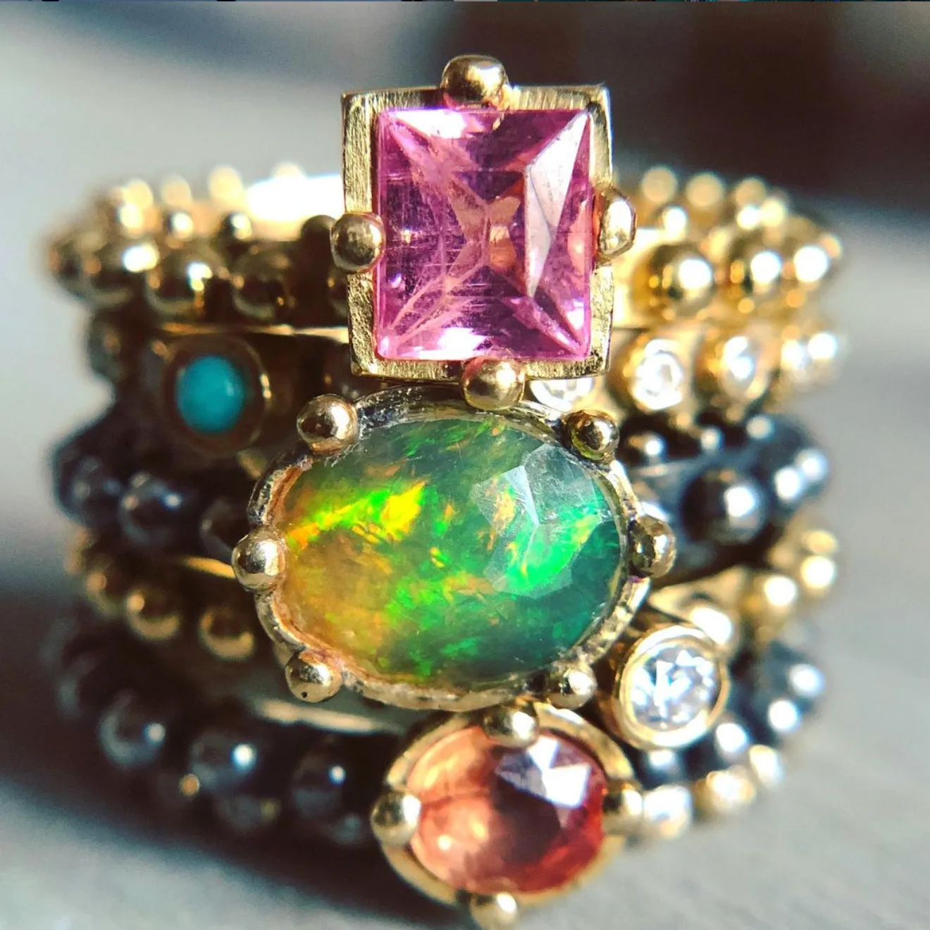BOHEME DELPH XL OPAL RING