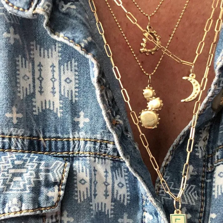 BOHEME GOLD BALL LINK CHAIN Paz