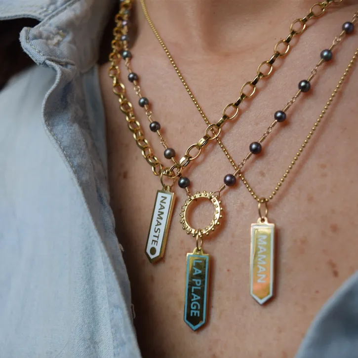 BOHEME GOLD BALL LINK CHAIN Paz