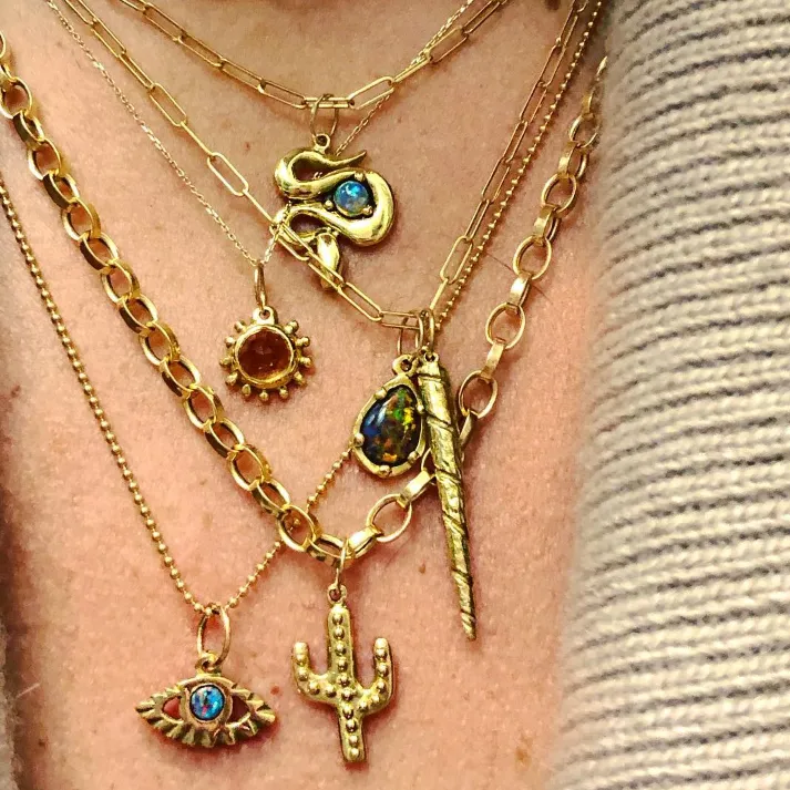 BOHEME GOLD BALL LINK CHAIN Paz