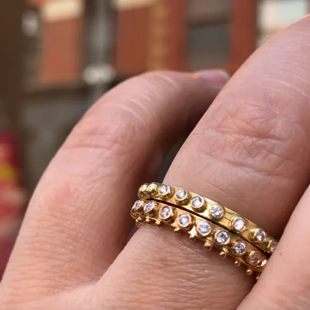 BOHEME HALF-ETERNITY DIAMOND RING 18KR rts