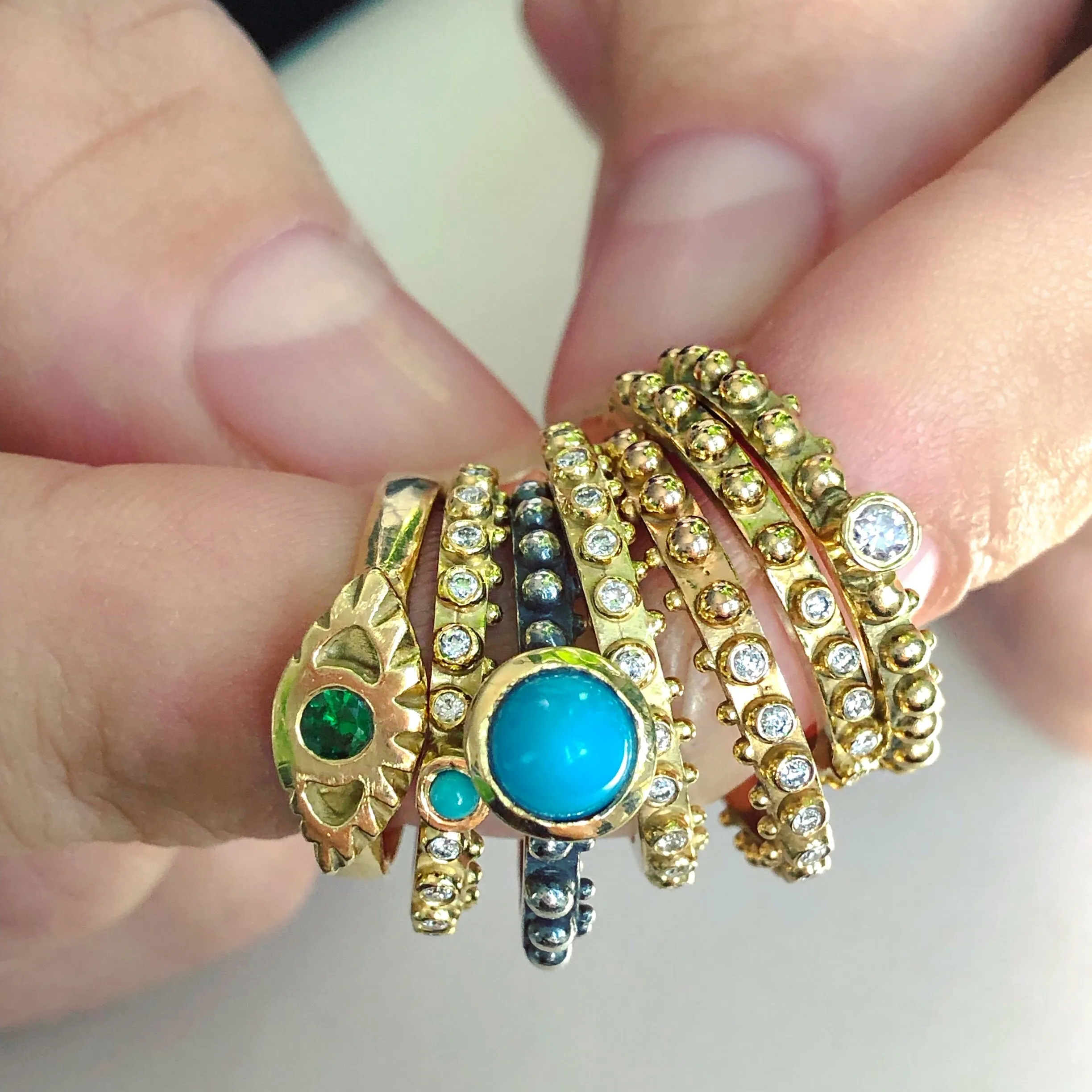 BOHEME HALF-ETERNITY DIAMOND RING 18KR rts