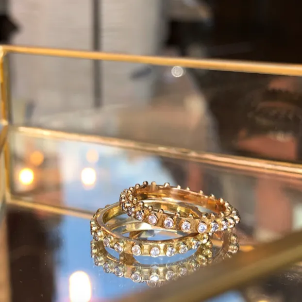 BOHEME HALF-ETERNITY DIAMOND RING 18KR rts