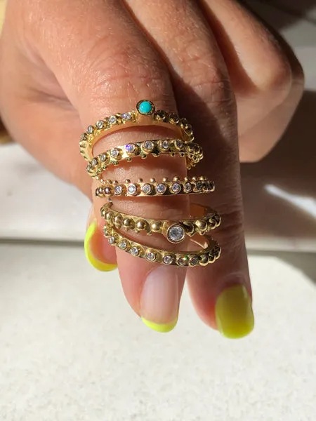 BOHEME HALF-ETERNITY DIAMOND RING 18KR rts