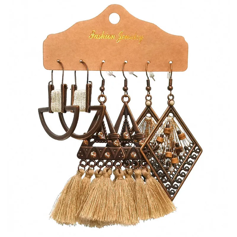Bohemian Ethnic Earrings Set UB98211