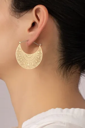 Brass Filigree Elegance Earrings