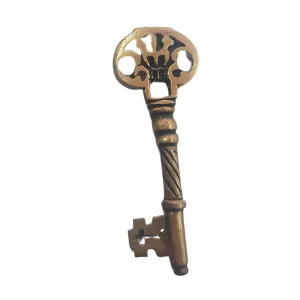 Brass Vintage Key for Decoration Jerusalem Market Gifts 7 cm x 2.5 cm