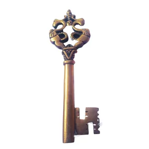 Brass Vntage Key for Decoration Jerusalem Market Gifts 15cm x 3.5 cm