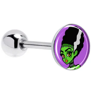 Bride of Frankenstein Barbell Tongue Ring