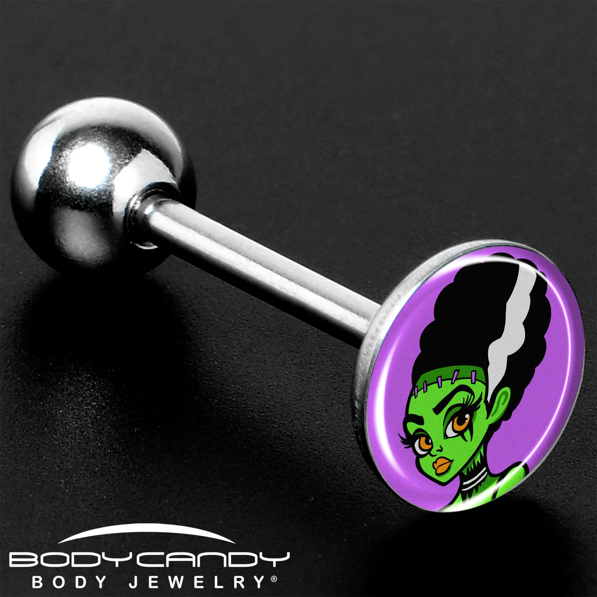 Bride of Frankenstein Barbell Tongue Ring