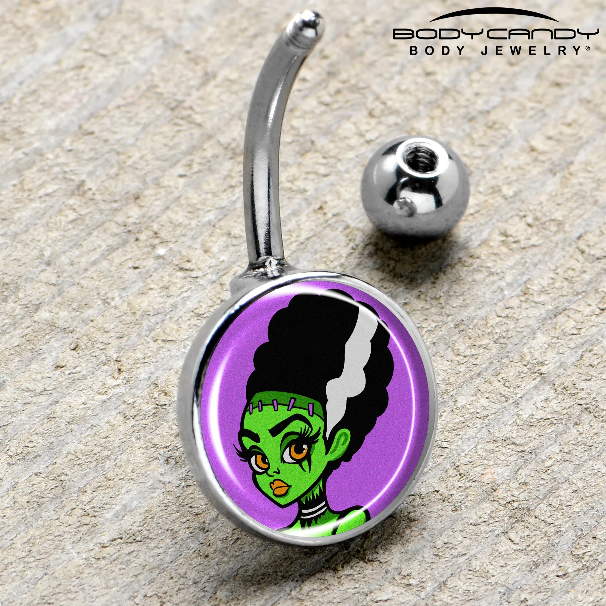 Bride of Frankenstein Belly Ring
