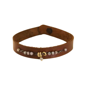 Buffalo Leather & Labradorite Bohemian Bracelet