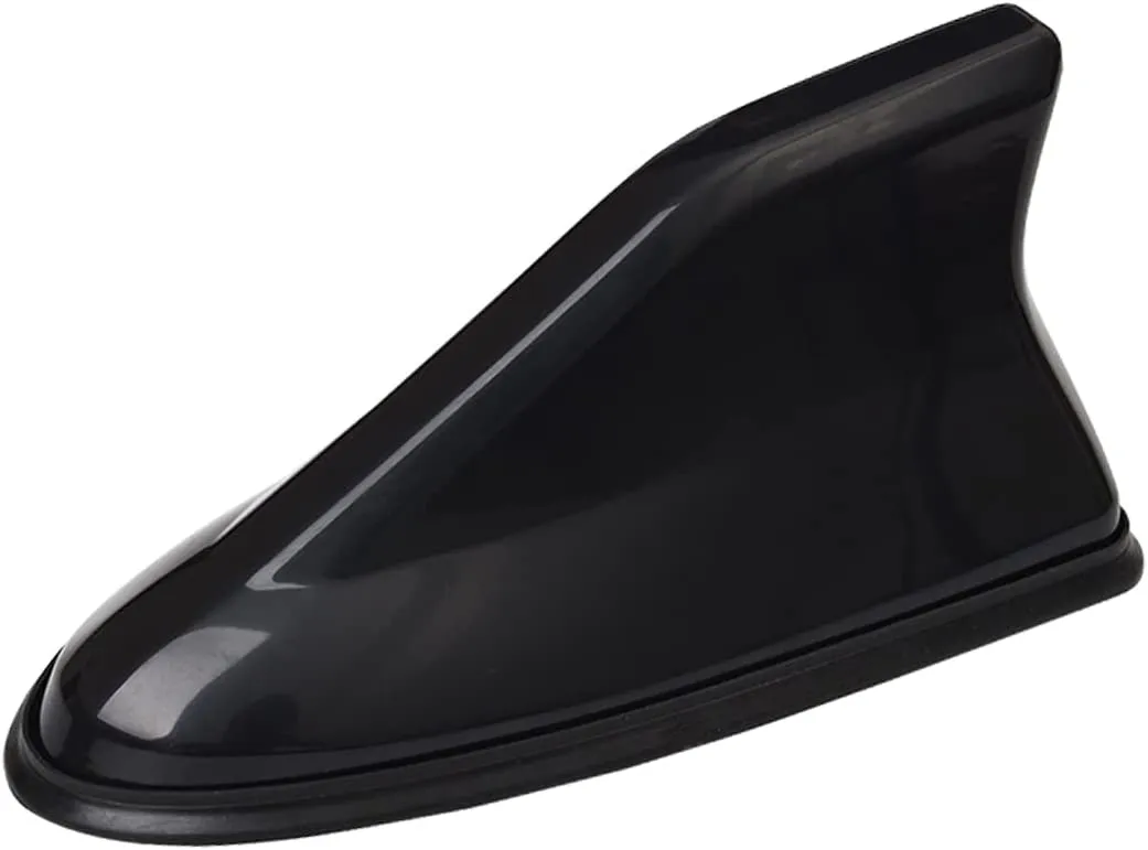 Car Shark Fin Antenna Cover, Roof Aerial Base AM/FM Radio Signal for Car SUV Truck, Vehicle Shark Fin Shape Cover with Adhesive Tape, Car Accessories Antenna Replacement Fits Most Cars