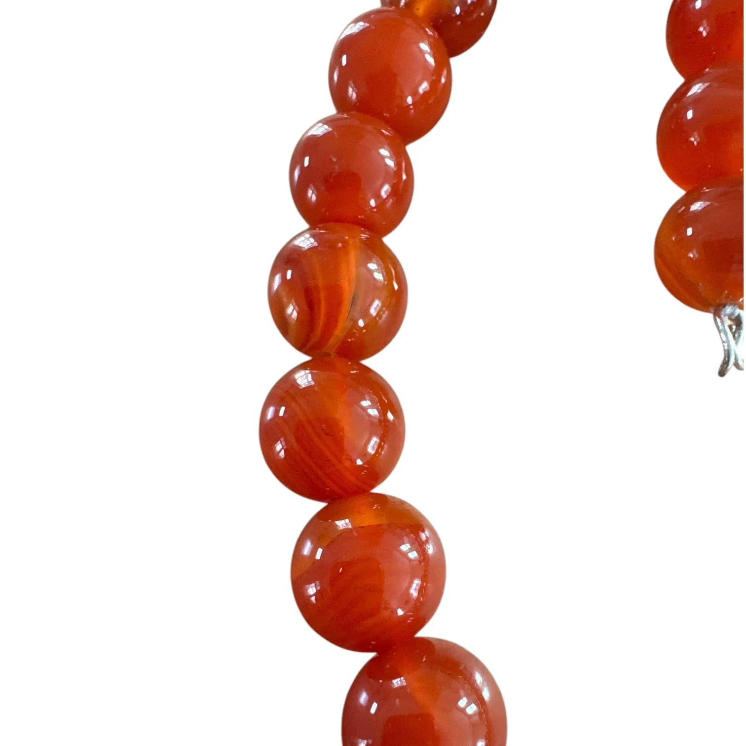 Carnelian 15 mm beaded Necklace