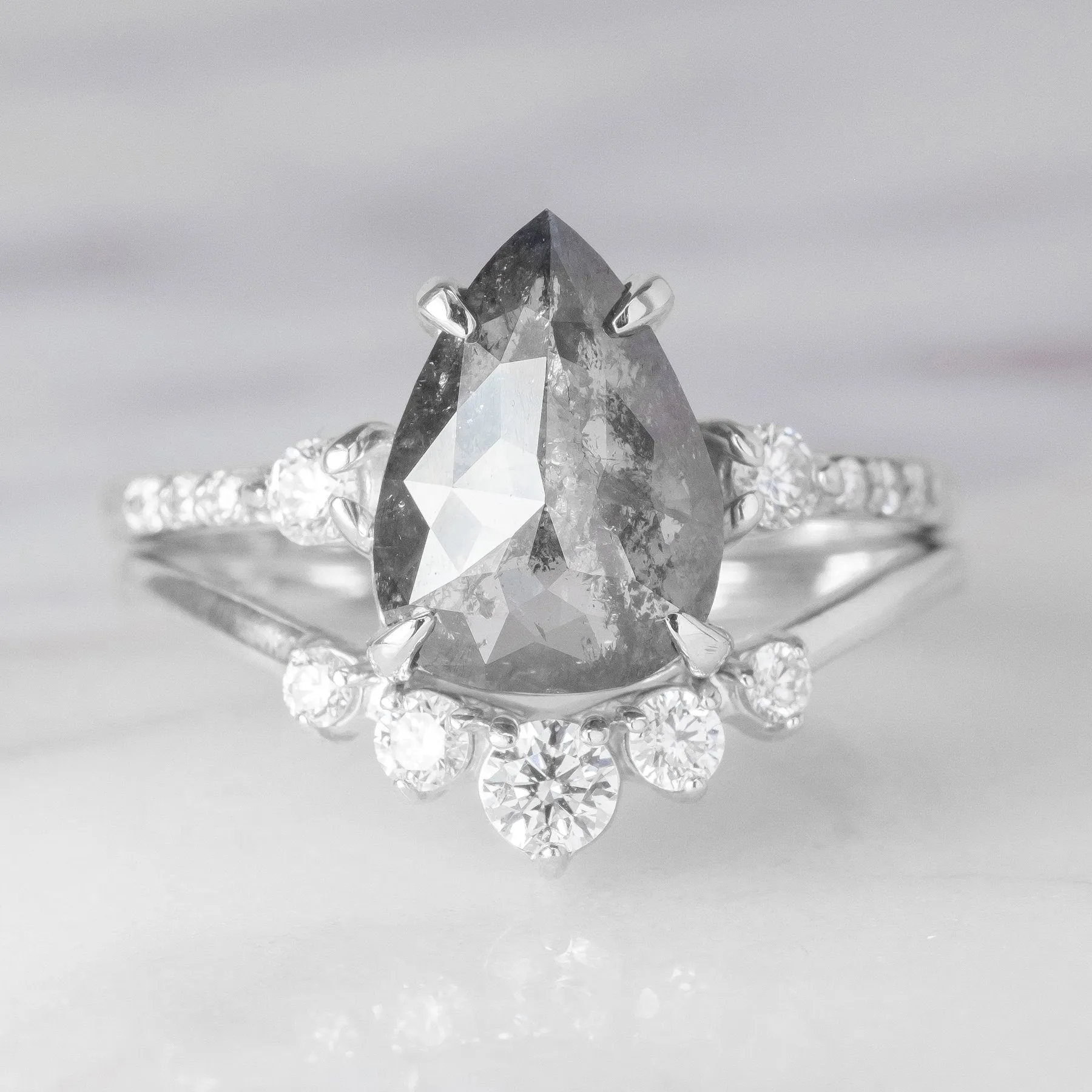 Catherine Diamond Wedding Band, Platinum