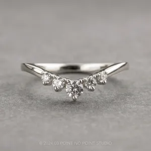 Catherine Diamond Wedding Band, Platinum