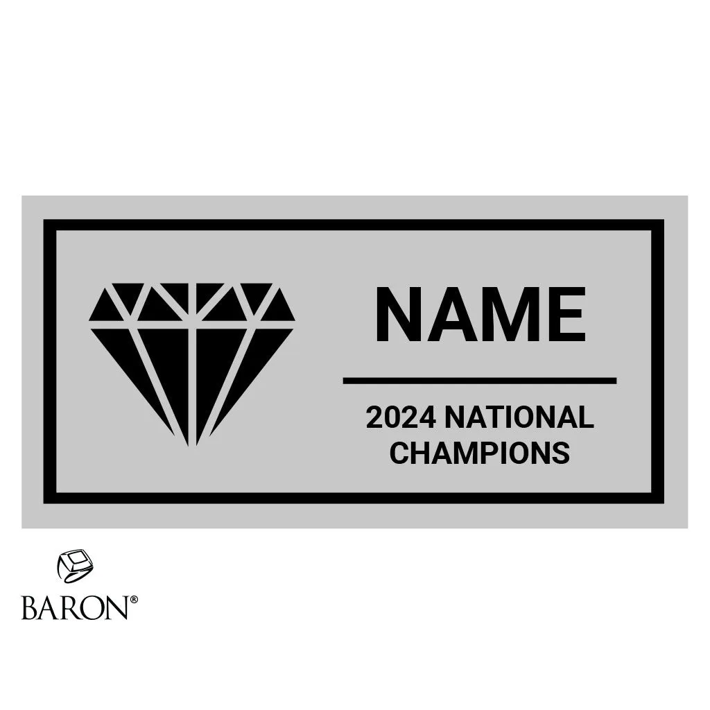 Cheer Force Sapphire 2024 Championship Black Standard Window Ring Box