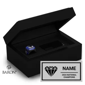 Cheer Force Sapphire 2024 Championship Black Standard Window Ring Box