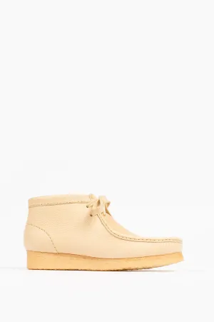 CLARKS X SPORTY & RICH WALLABEE BOOT CREAM PUFF LEATHER