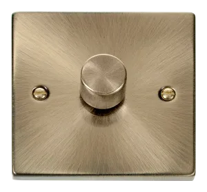 Click Deco VPAB140 Victorian 1-Gang 2-Way 400W Dimmer Switch - Antique Brass