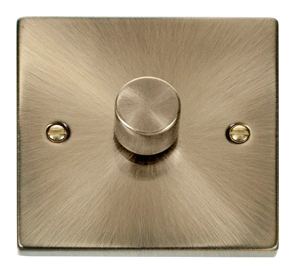 Click Deco VPAB140 Victorian 1-Gang 2-Way 400W Dimmer Switch - Antique Brass