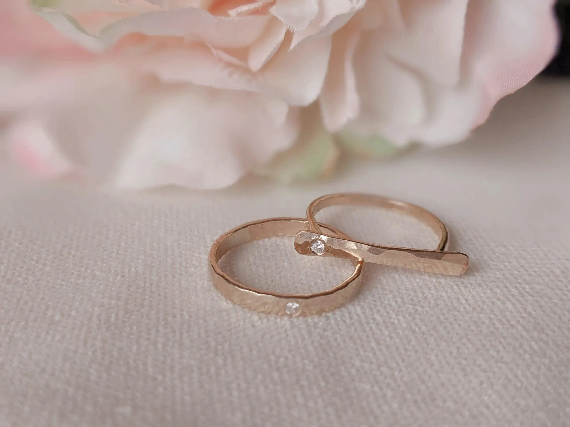 Coffee Ring with Diamond