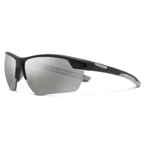 Contender - Matte Black   Polarized Silver Mirror Lens