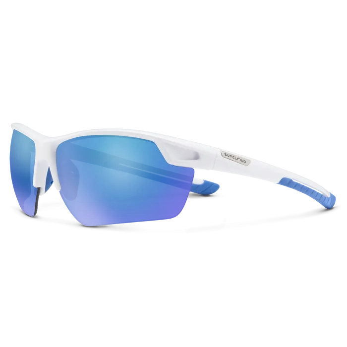 Contender - White   Polarized Blue Mirror Lens