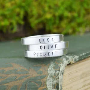 Custom Name Ring