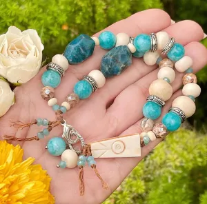 Dolomite, Apatite Bohemian Bracelet