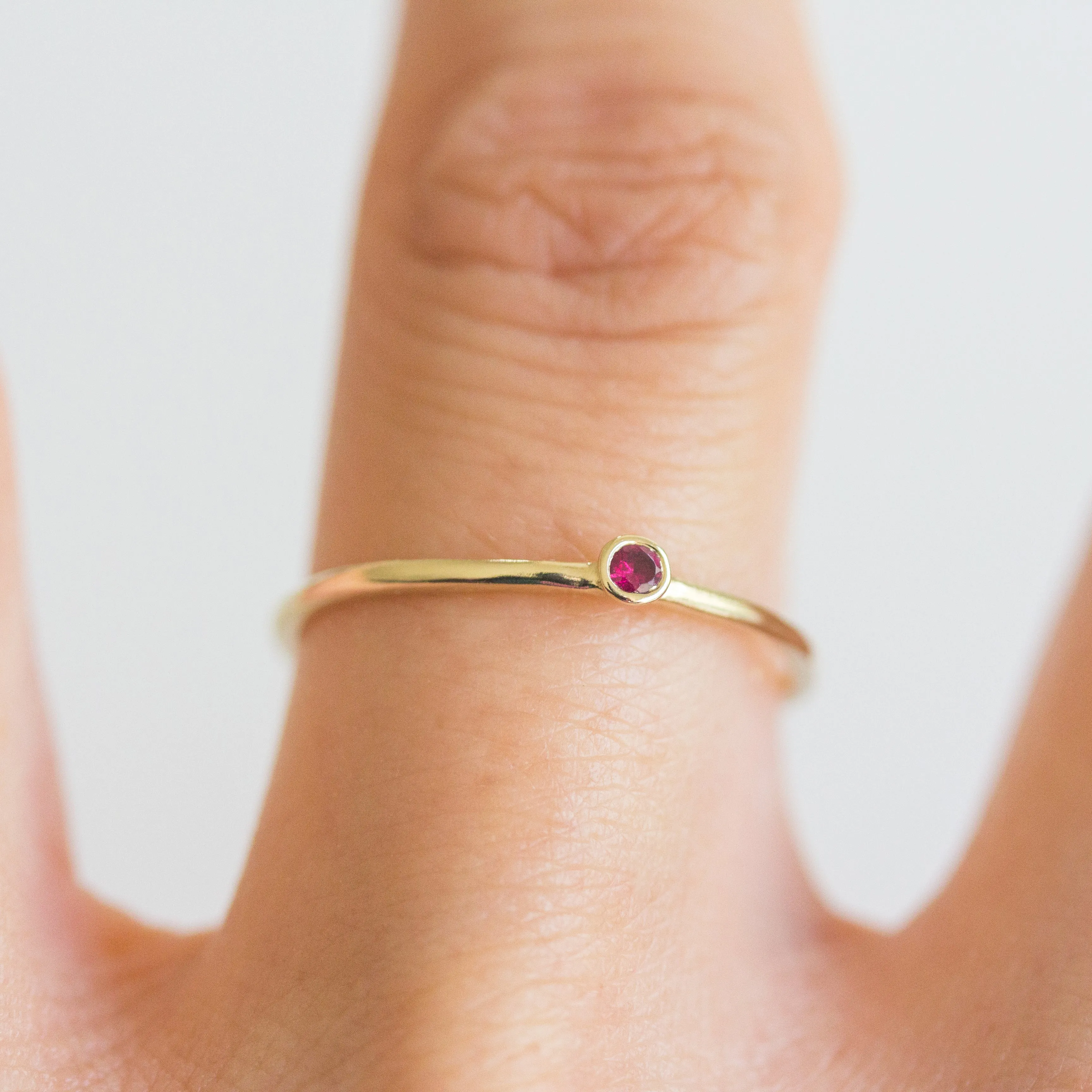 Dot Ruby Ring - Size 6
