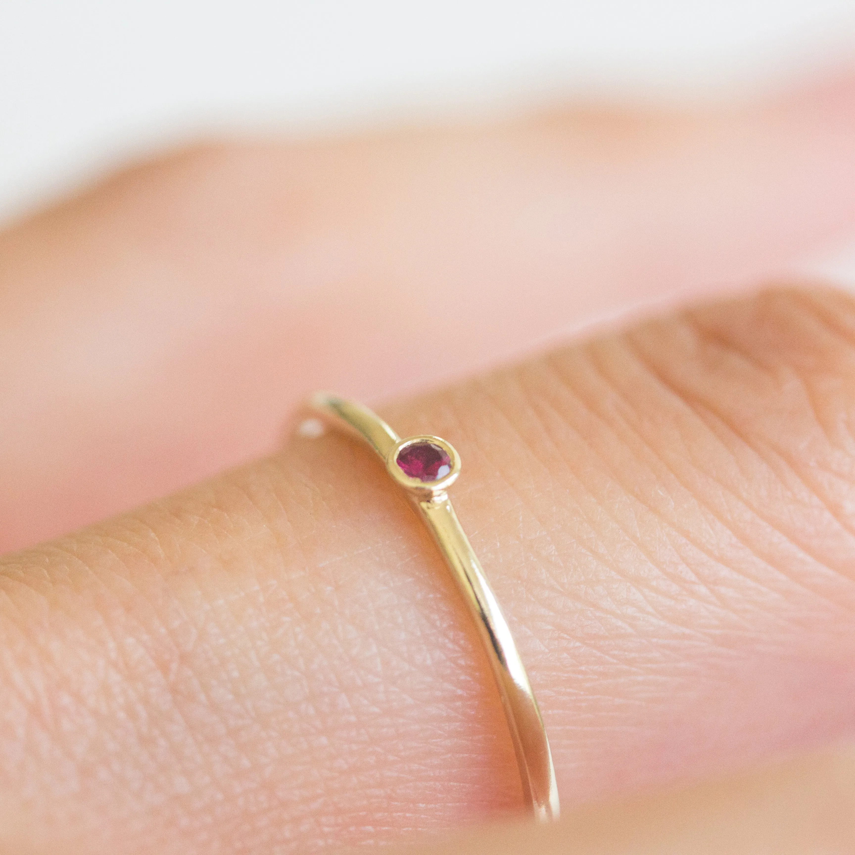 Dot Ruby Ring - Size 6