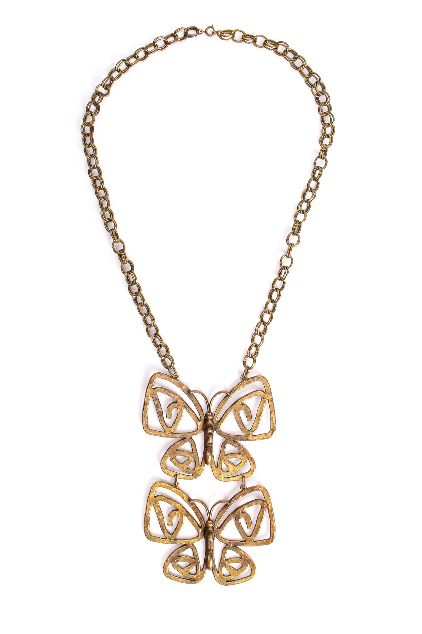 Double Butterfly Necklace
