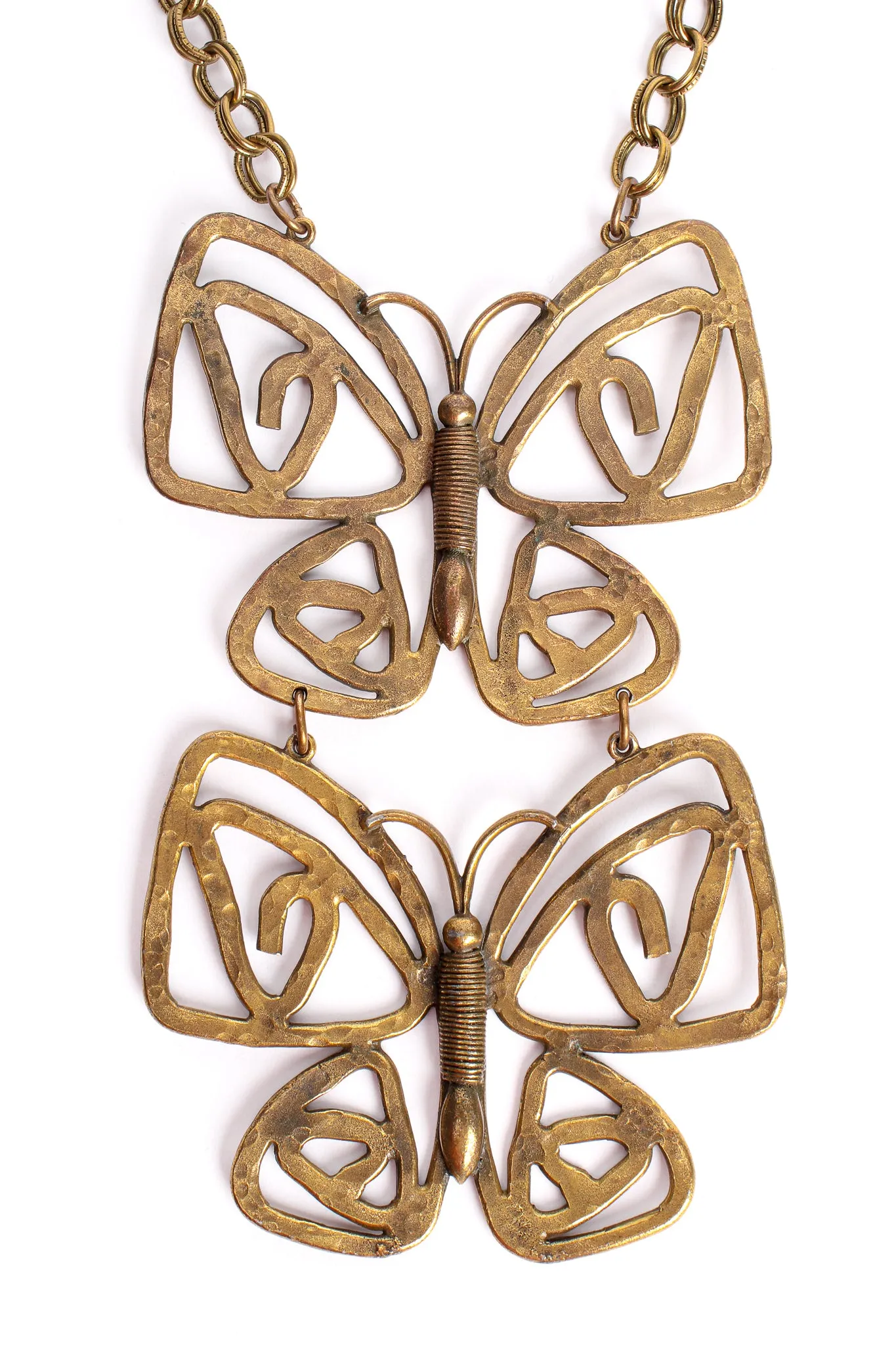 Double Butterfly Necklace