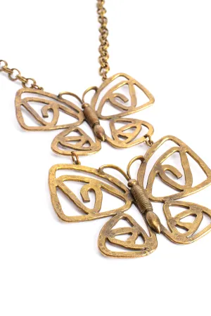 Double Butterfly Necklace