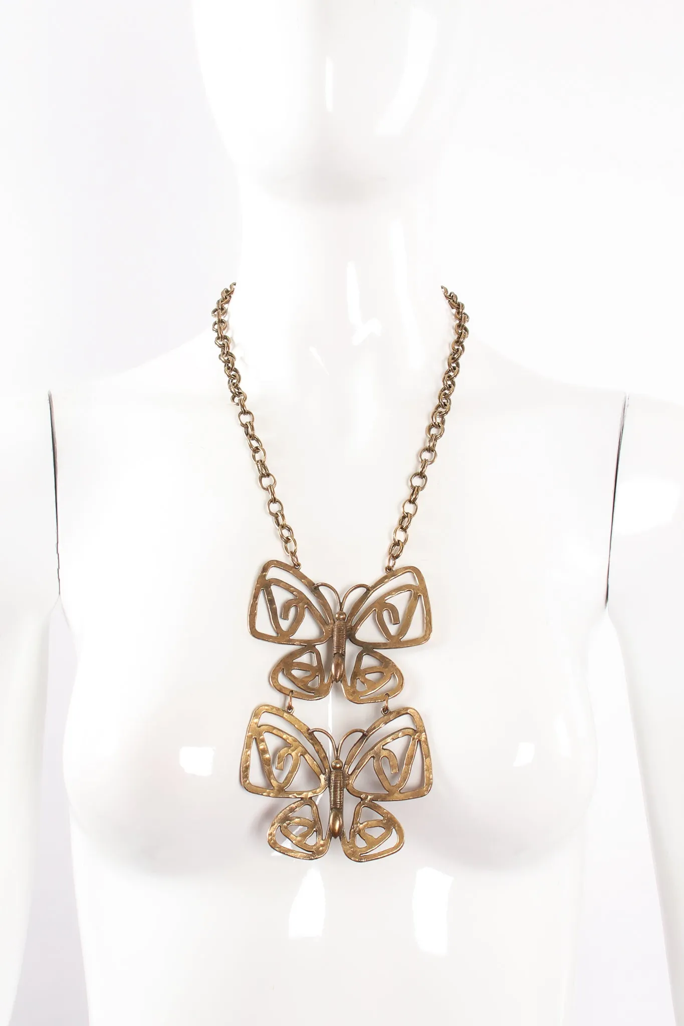 Double Butterfly Necklace