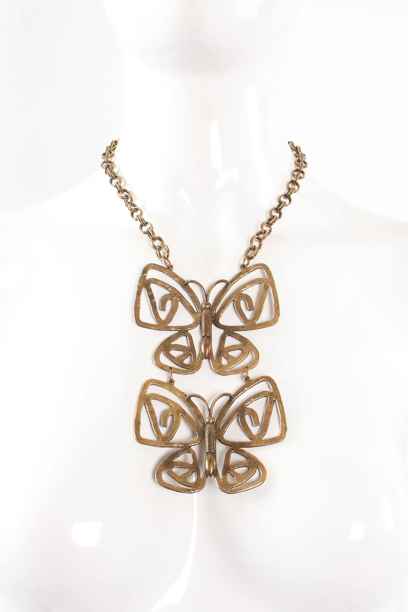 Double Butterfly Necklace