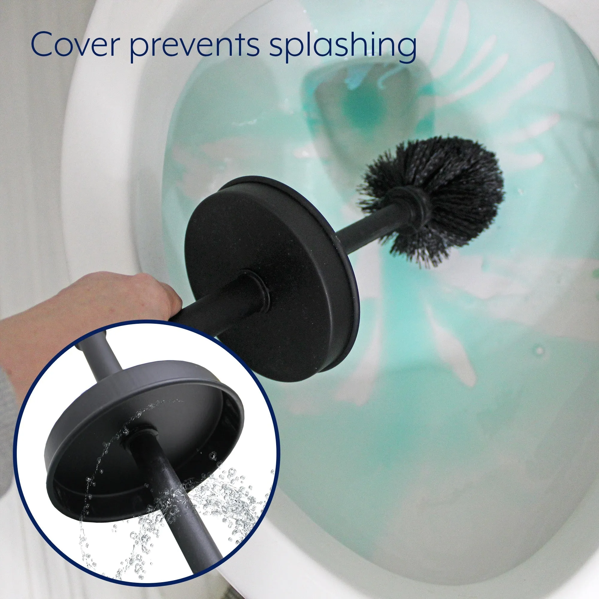 Farmhouse Toilet Brush Holder (Black, Case of 16)
