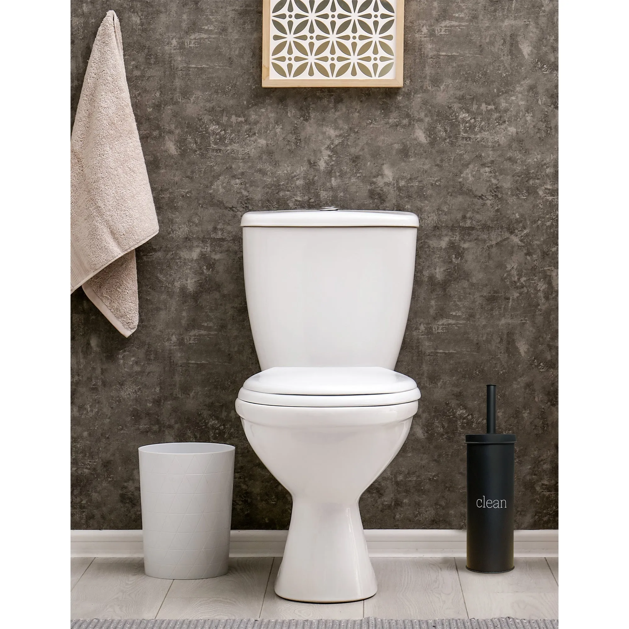 Farmhouse Toilet Brush Holder (Black, Case of 16)