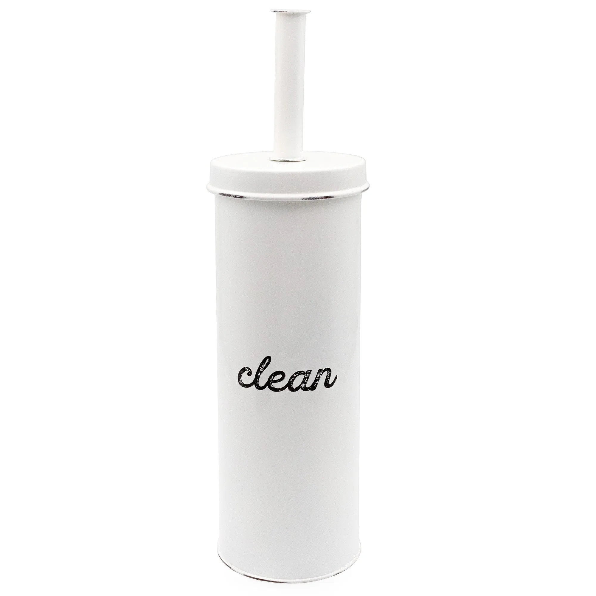 Farmhouse Toilet Brush Holder (White, Case of 16)