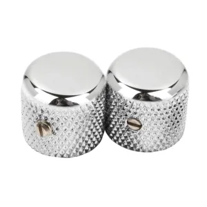 Fender 2 Pure Vintage 52 Telecaster Knurled Knobs in Chrome