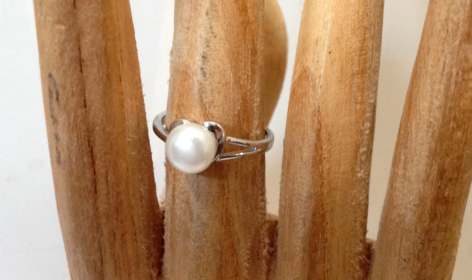 Freshwater Pearl and Sterling Silver Ring